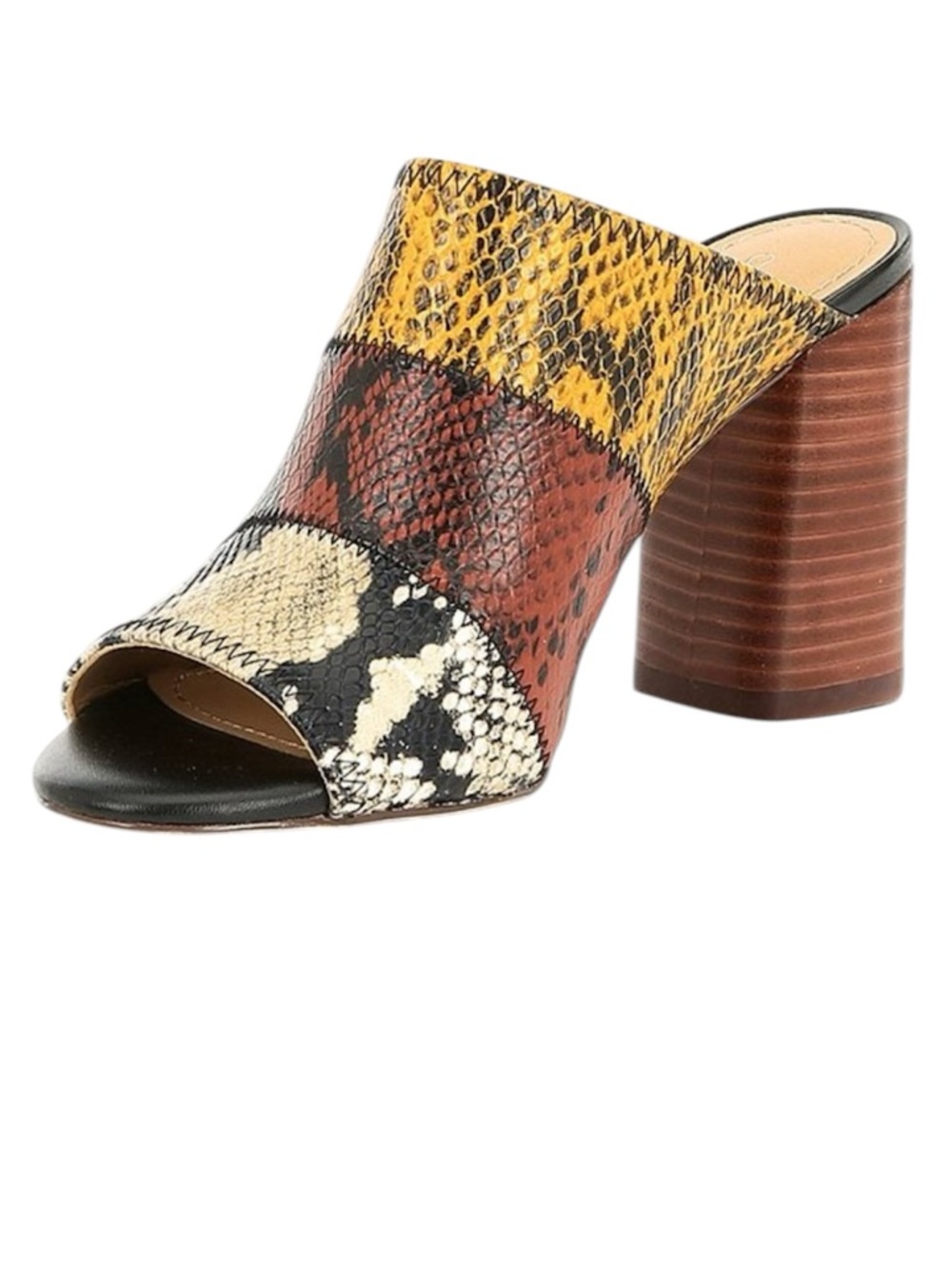 NEW! Gibson & Latimer Mya Snake Patchwork Mules